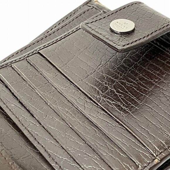 Pre Loved gucci GG Canvas Wallet Unisex Brown Wallets - Picture 8 of 8